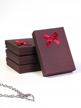 RECTANGLE GIFT BOX FOR NECKLACE EARRING (4  Pcs)